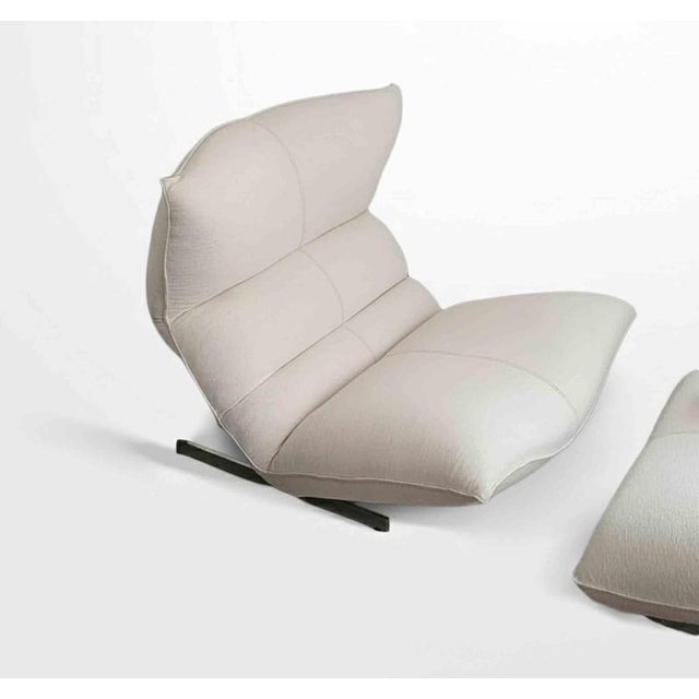 Set of Canestrari Lounge Chair with Ottoman by Vittorio Varo, Italy, 1970s For Sale - Image 6 of 14