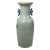 19th C. Chinese Late Qing Dynasty Blue and White / Celadon Porcelain Vase With Phoenix Decoration For Sale - Image 4 of 7