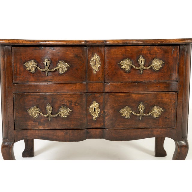 Wood Small 18th Century French Walnut Commode For Sale - Image 7 of 9