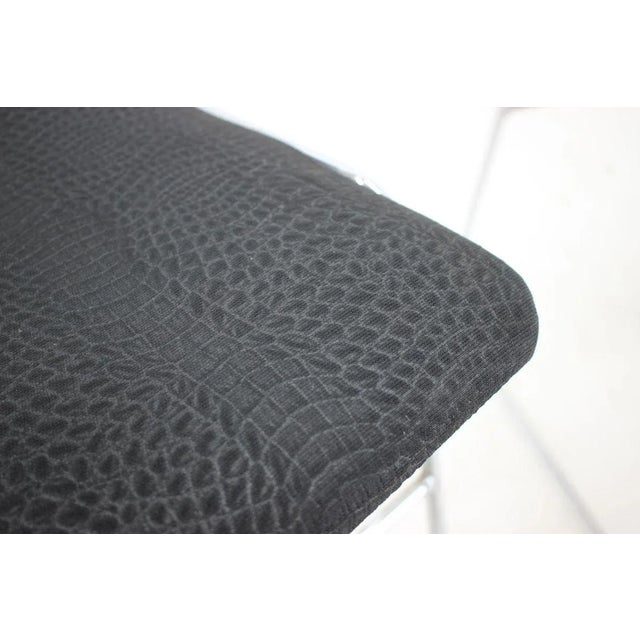 Silver Minimalist Chrome Plated Dining Chairs, Czechoslovakia, 1970s, Set of 4 For Sale - Image 8 of 9