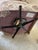 Tan Vintage Hickory Chair Floral Swivel Rocking Chair For Sale - Image 8 of 9