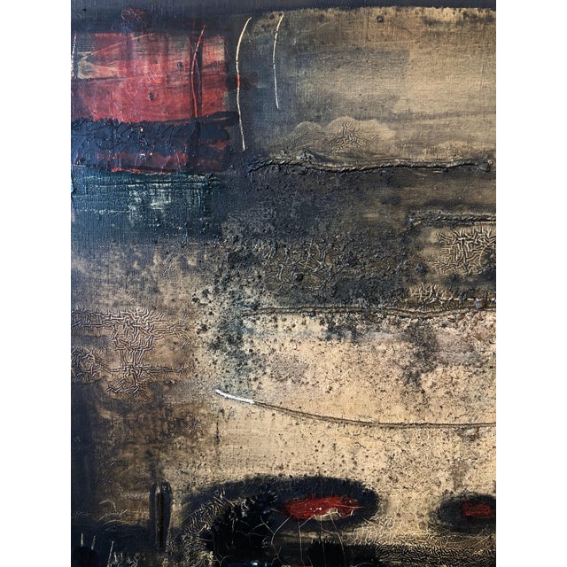 Ivan Freitas, Brazilian Modernist Abstract Oil Painting Latin American Expressionist Concreta, c.1960 For Sale - Image 13 of 15