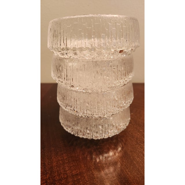 Glass Vintage Iittala Ultima Thule 3 Toed Round Dessert Fruit Bowls, Finland- Set of 4 For Sale - Image 7 of 12