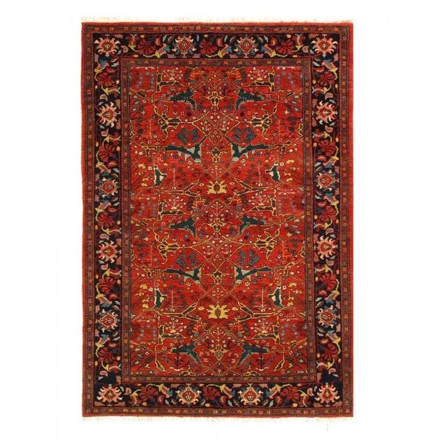 2020s Rust Color Fine Bidjar For Sale In Washington DC - Image 6 of 6