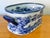 Ceramic 1980s Nautical Blue and White Transferware Foot Bath Planter For Sale - Image 7 of 11