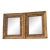 Pair of Vintage Woven Bamboo & Rattan Wall Mirrors — Tropical Coastal Hollywood Regency, 30" X 24" For Sale