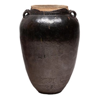 Chinese Dark Glazed Wine Jar, C. 1850 For Sale