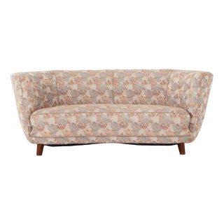 Danish Solid Beech Banana Sofa, 1970s For Sale