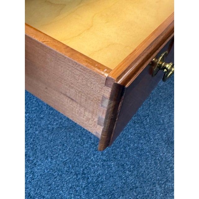 Wood Ethan Allen Solid Cherry Georgian Court Console / Sofa Table For Sale - Image 7 of 12