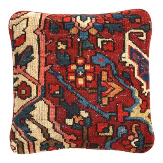 Pasargad Vintage Hand Knotted Farahan Rug Pillow For Sale