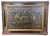 Vintage Tole Hand Painted Woodland Cottage Landscape Framed Metal Toleware 47" For Sale - Image 12 of 12