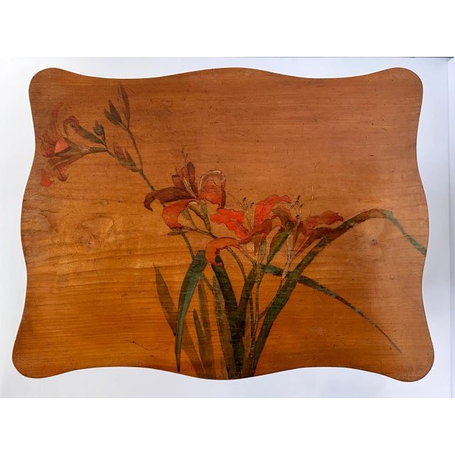 Louis Majorelle Art Nouveau Cherry Side Table, France Circa 1900s. For Sale - Image 4 of 6