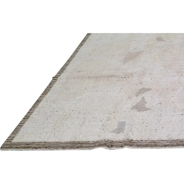 2010s Moroccan Azilal Hand Knotted Wool Rug,8'1"X10' For Sale - Image 5 of 6