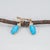 2020s Convertible Sleeping Beauty Turquoise & Diamond Earrings: Solid 14k Gold, 12x6mm, Pair For Sale - Image 5 of 7