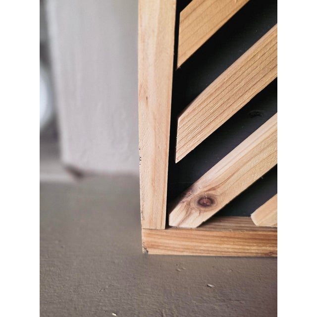 Rustic Reclaimed Fireplace Mantel Wood Art For Sale - Image 3 of 3