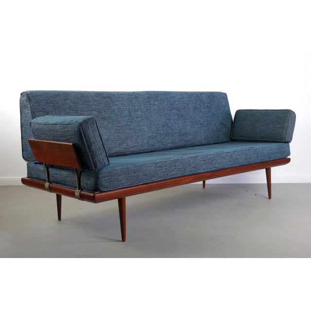 Turquoise Minerva Sofa by Peter Hvidt and Orla Molgaard-Nielsen for France & Daverkosen, Denmark For Sale - Image 8 of 8