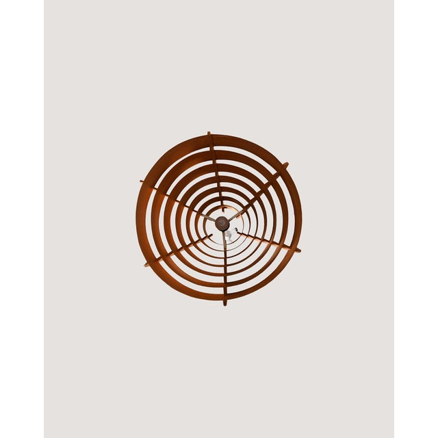 Brown Swedish Pine Pendant Lamp in the style of Hans Agne Jakobsson, 1960s For Sale - Image 8 of 9