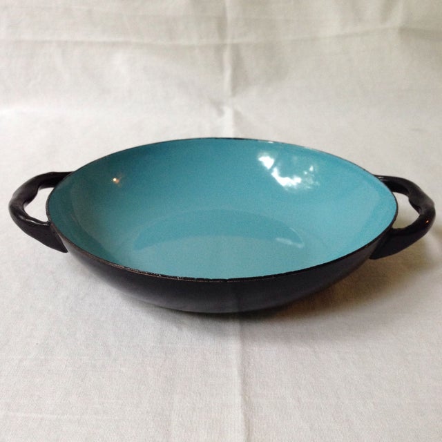 Blue & Black Enameled Bowl Chairish