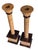 Maitland - Smith Late 20th Century Neoclassical Travertine Candlestick Holders, Pair For Sale - Image 4 of 9