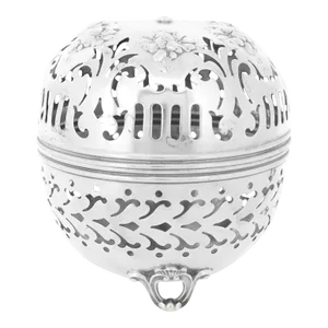 Antique Gorham Sterling Silver Reticulated String or Thread Holder
