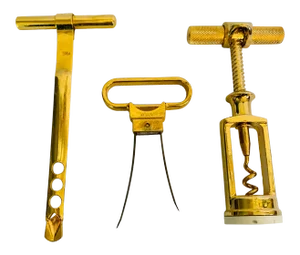 1960s The "Uncorkers Three" Vintage Bar Tool Set, Made in Italy - Set of 3