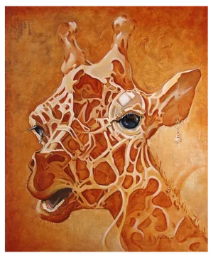 Vadim Kovalev, Giraffe, Oil on Canvas, 2021