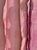"Good Night Kiss" Salvaged Materials Wall Sculpture Color Field Painting in Shades of Nantucket Red For Sale - Image 9 of 12