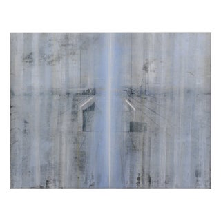 Alberto Giacometti Influenced, Mole, Momos Planet, Abstract, 2000s, Oil on Canvas For Sale