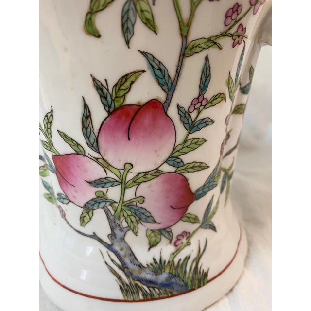 Antique White Flared China Vase For Sale - Image 8 of 10