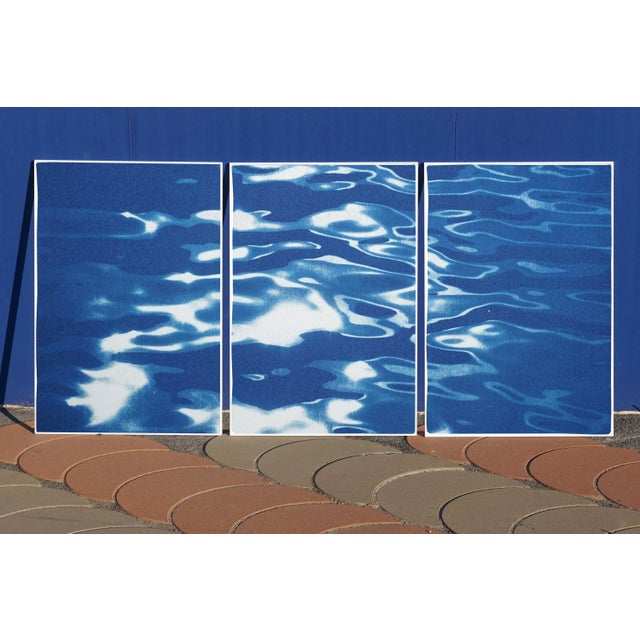 Paper Minimal Triptych of Lido Island Shore in Venice - 3 Pieces For Sale - Image 7 of 12