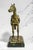 Green Stately Large Equestrian Antique Saddled Horse Statue Sculpture Cast Metal Marble Base Country Home Decor For Sale - Image 8 of 16