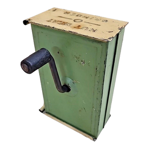 Late 1930s–1940s Handy Ann Nut Meat Grinder — Mint Green & Cream Enamel