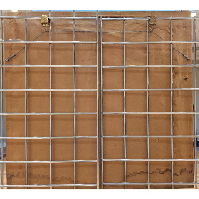 17.5” x 18.5” x 0.1” Charming vintage hand embroidered crib quilt depicting a house in red, peach, green blue, and ivory...