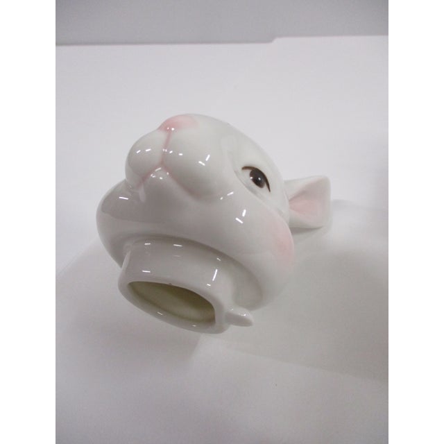 Ceramic Royal Albert Rose and Rabbit Tea Pot For Sale - Image 7 of 12