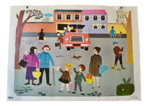 French School Poster of the Bus