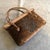 Mid-Century Modern 1970s Hippies Style Chocolate Brown Velvet Italian Top Handle Bag For Sale - Image 3 of 12