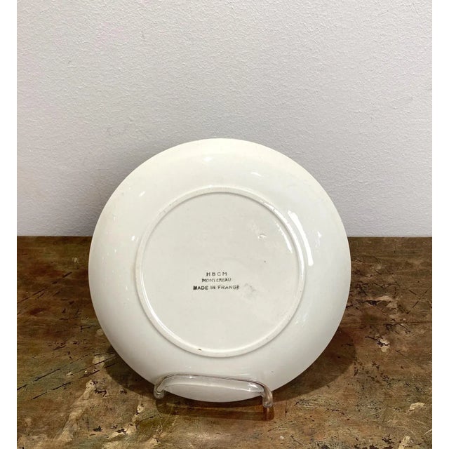 19th Century Circa 19th Century Hbcm Montereau Plates, a Pair For Sale - Image 5 of 8