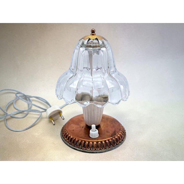 1950s Murano Glass Lamps attributed to Barovier, 1950s, Set of 2 For Sale - Image 5 of 10
