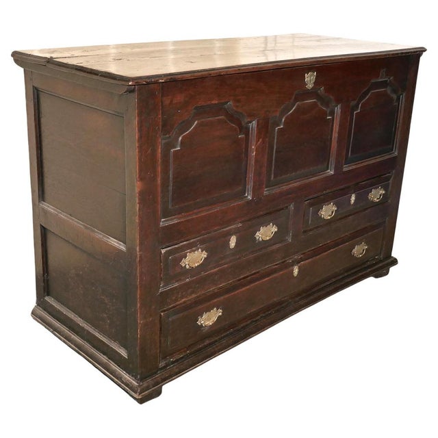 Large Antique Three-Drawer Mule Chest For Sale - Image 12 of 12