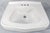 1948 Vintage Art Deco White Vitreous China Pedestal Sink in Excellent Condition For Sale - Image 4 of 18