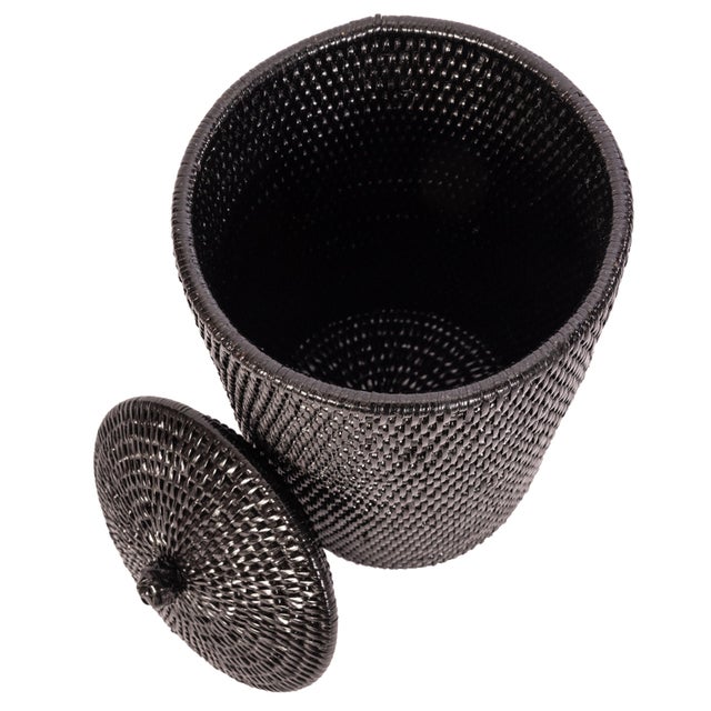 2020s Artifacts Rattan Double Toilet Roll Holder, Tudor Black For Sale - Image 5 of 6