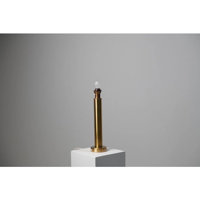 Swedish Modern Table Lamp in Brass, 1890s For Sale - Image 4 of 8