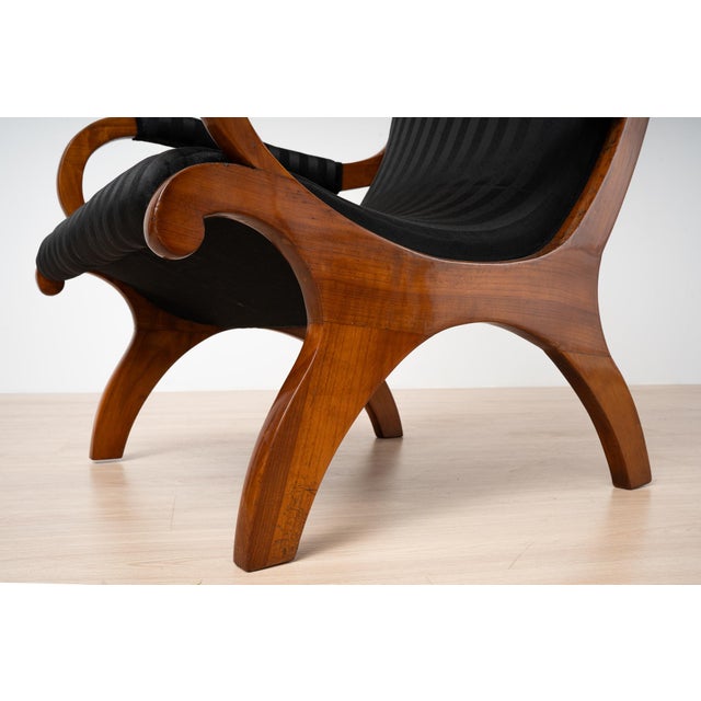 Antique German Biedermeier Cherrywood Chair, 1830s For Sale - Image 18 of 18