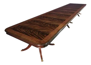 Traditional Leighton Hall 20 Ft. Mahogany Banquet Dining Table
