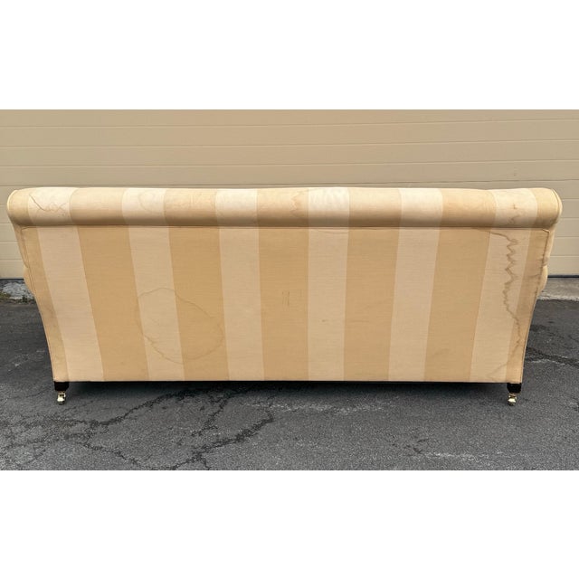 George Smith Straight Topped Full Scroll Arm Sofa For Sale In New York - Image 6 of 9
