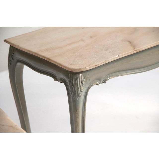 Vintage Dressing Table with Distressed Finish, 1970s, Set of 4 For Sale - Image 8 of 18