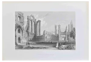 Thomas Higham, Abbey of Arbroath, Engraving, 1838
