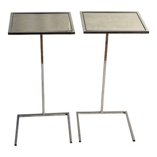 1990s Modern Sadie Spot Glass Side Tables Pair For Sale