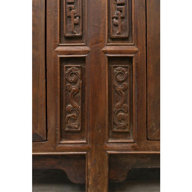 Chinese Sideboard in Elm Wood, 1800s For Sale - Image 3 of 14