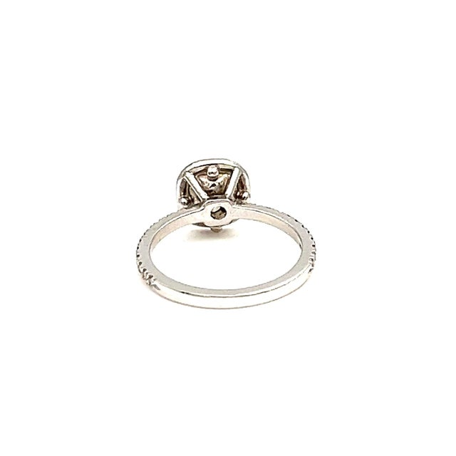 Metal 1.13 Ct Natural Yellow Diamond Ring Size 5.25 For Sale - Image 7 of 8